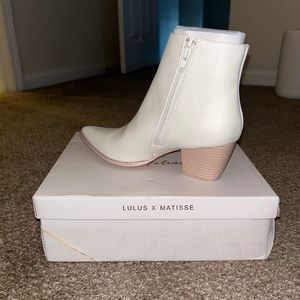 White Ankle Booties